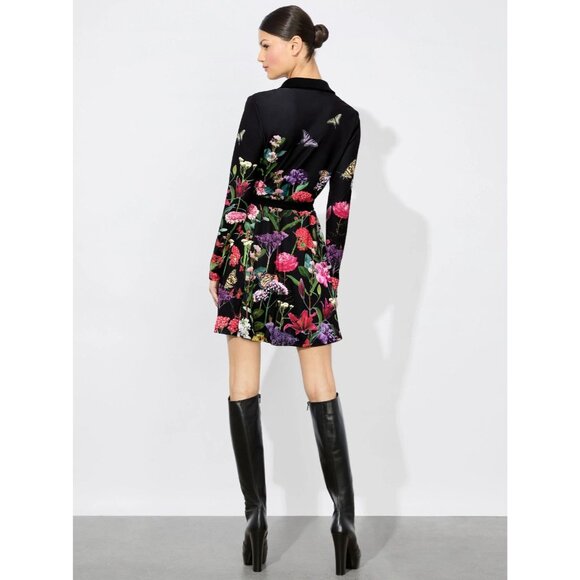 Alice + Olivia Millicent Secret Garden Wrap Mini Dress 8 NWT $440 - Picture 6 of 10